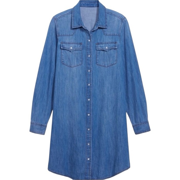 Old Navy Dresses & Skirts - Old Navy Blue Denim Shirt Dress